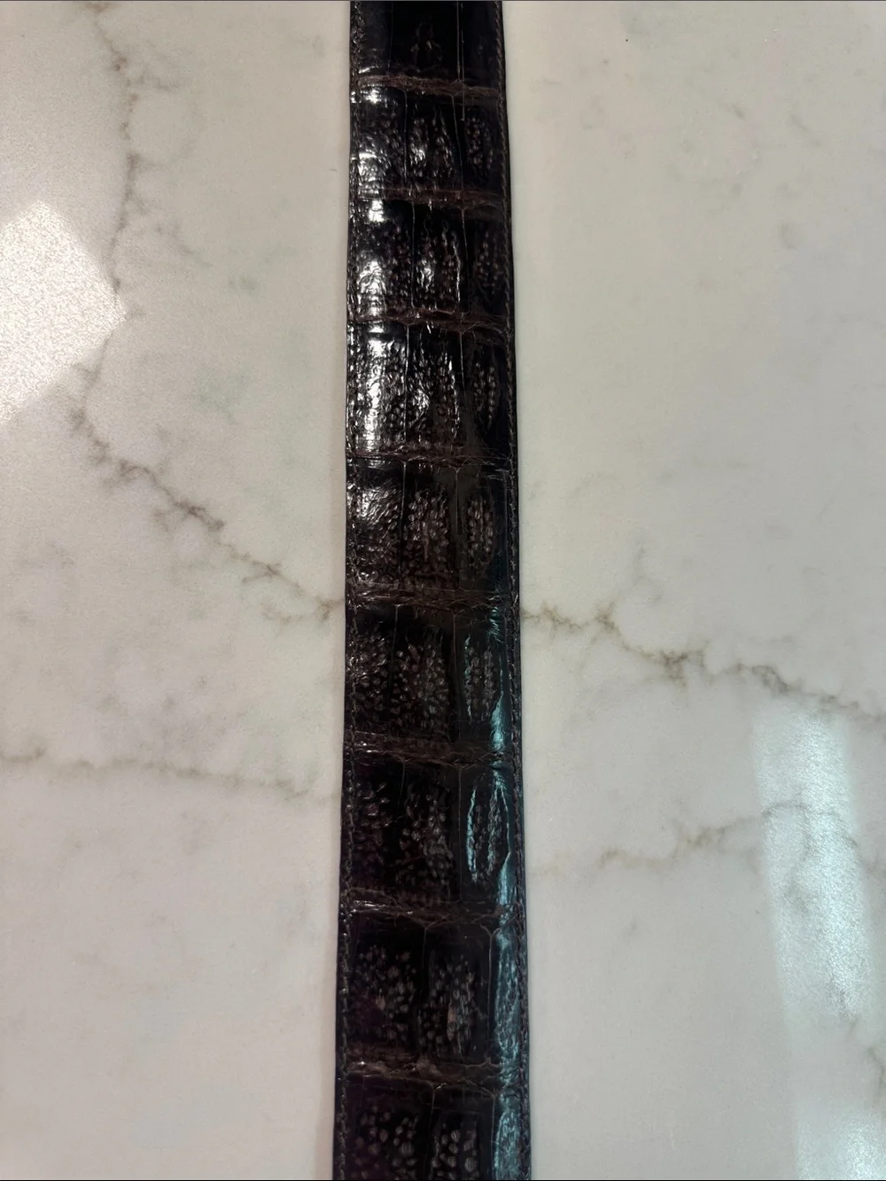 Alligator Belly Belt Men’s Size 30 Premium Artisan Italian-made Vintage